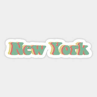 New York 70's Sticker